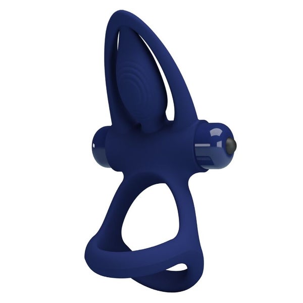 Pretty Love - Mat Doppelring mit Vibration & Stimulator 1 St