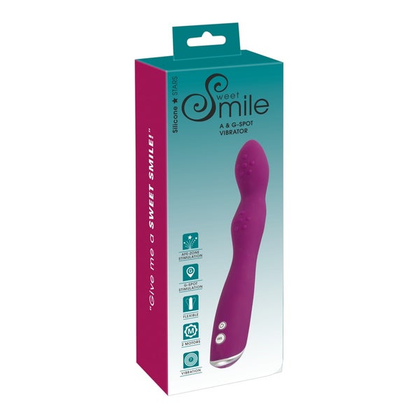 Sweet Smile - Biegsamer Vibrator für die A- und G-Zone 1 St
