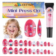 Unechte Nägel Kit 24 Stück Presse Kleber Kinder Mädchen Bonb 1 St