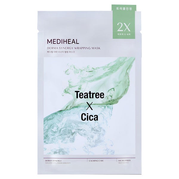 MEDIHEAL Derma Synergy Wrapping Tuchmaske Teatree X Cica 25 ml