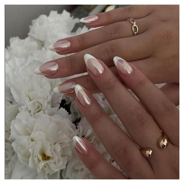Falsche Nägel PressOnNails French Almond Klebernägel 24 Stil 1 St