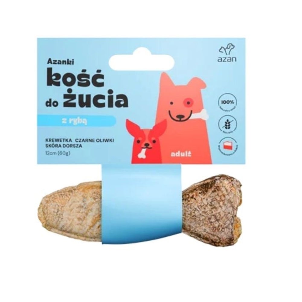 AZANKI Knochen Garnele für Hund 12 cm 0,06 kg