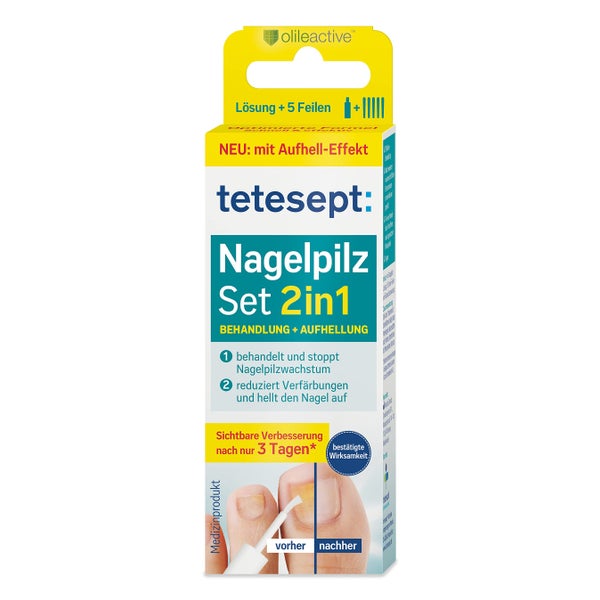 tetesept Nagelpilz Set 2in1 | Behandlung & Aufhellung 4 ml