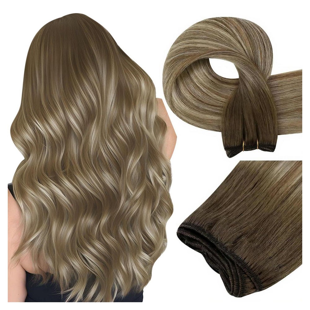 Haartressen Echthaar Remy Human Hair 70g Blond 30 cm 1-17 HW 1 St