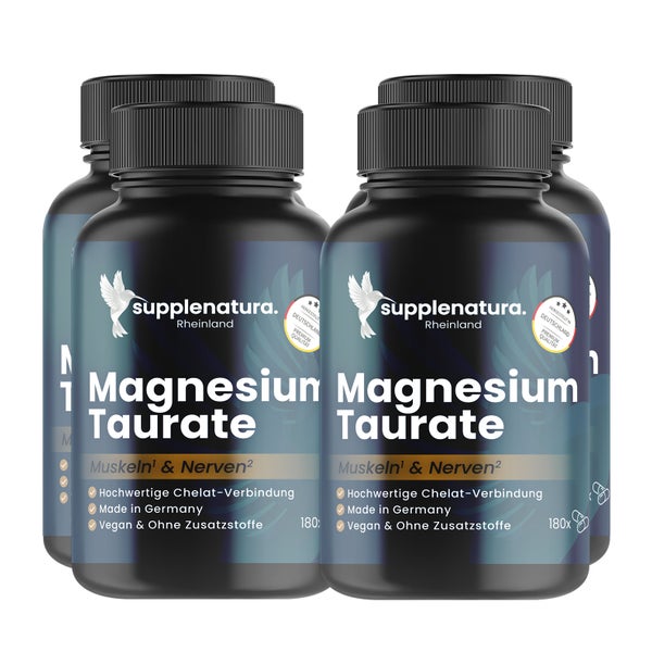 supplenatura® Magnesium-Taurat 180 Kaps., 192mg Mg 540 St