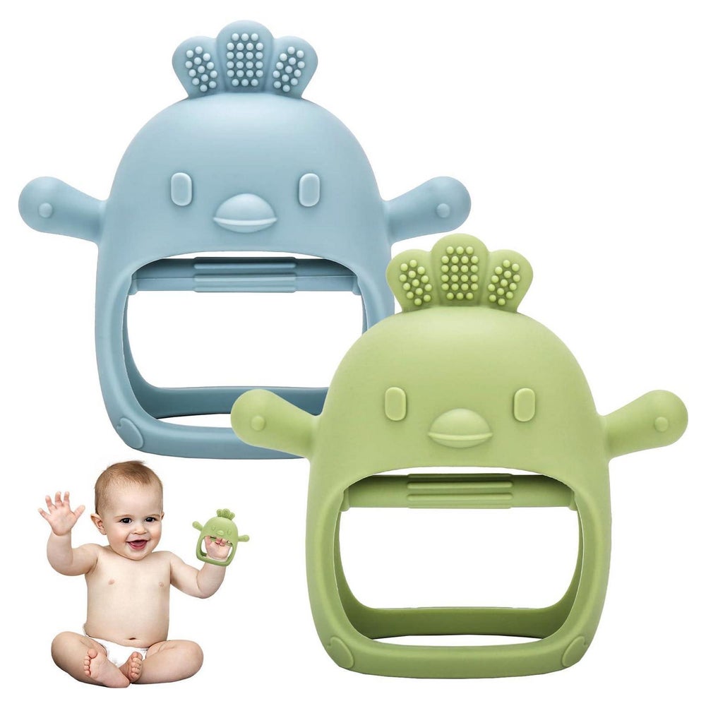 Beißring Baby 2 Stück Zahnungshilfe Sensorisches 1 St