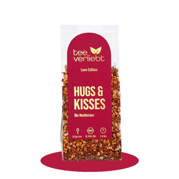 teeverliebt – Hugs & Kisses BIO Rooibostee mit Vanille lose | Love Edition 100 g