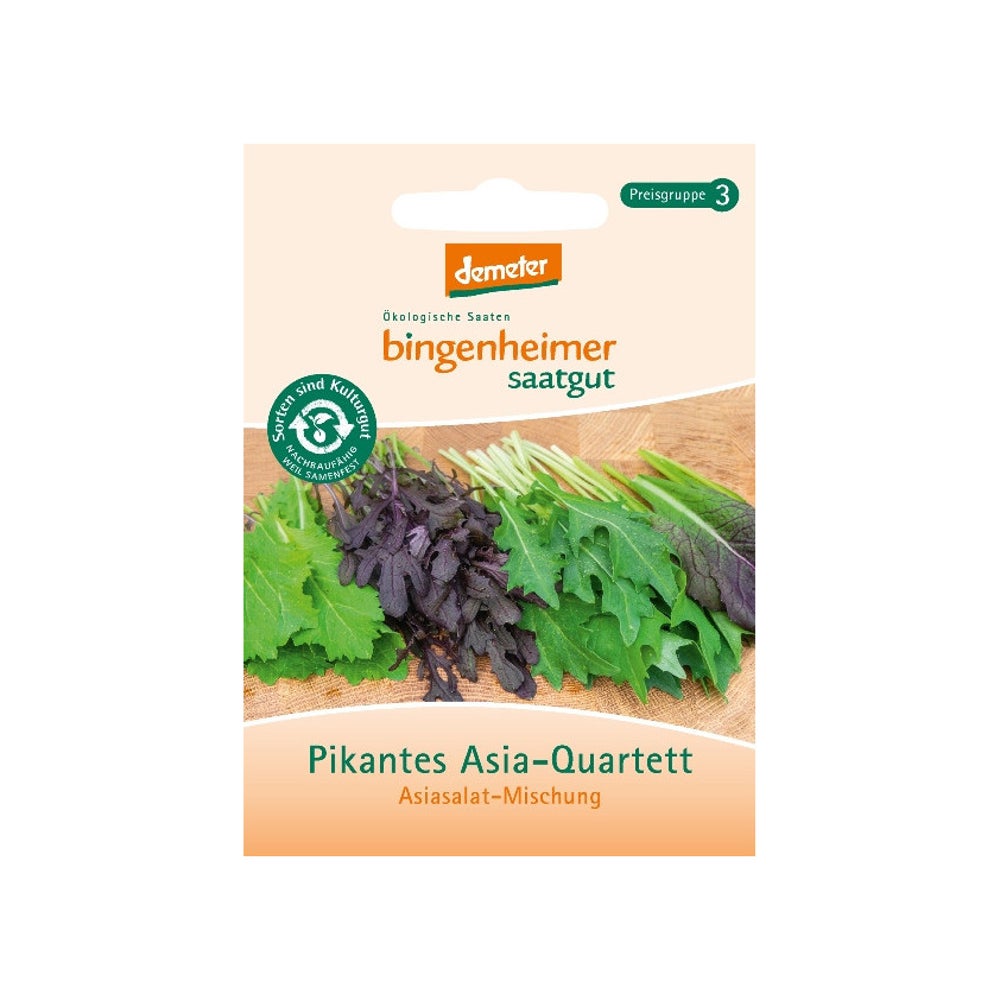 Bingenheimer Saatgut - Pikantes Asia-Quartett, Salatmischung