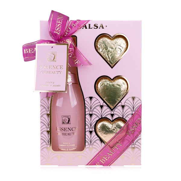 Accentra Badeset Essence of Beauty Rose & Cherry Flower Geschenkset 320 ml