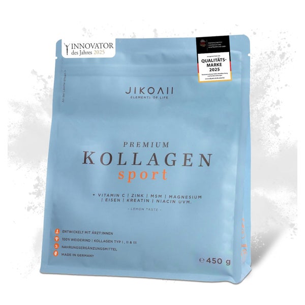JIKOAII Kollagen Pulver SPORT Vitamin C, Magnesium & Kreatin 450 g