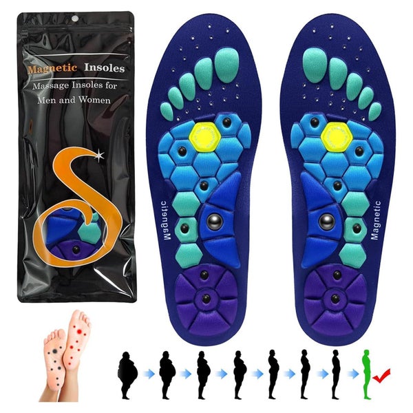 Magnetische Einlegesohlen Massage Akupunktur Orthopädisch Mä 1 St