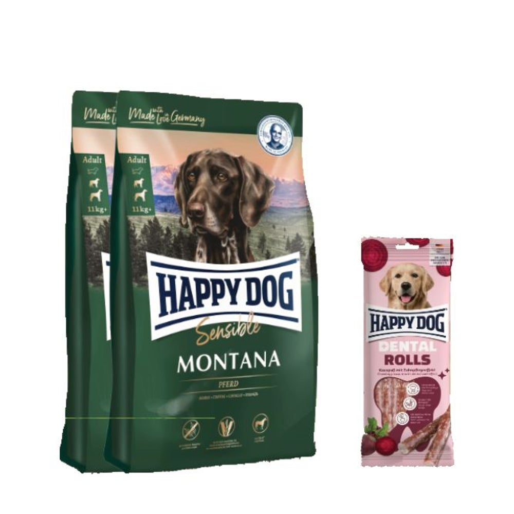 Sensible Montana Doppelpack + Dental Snacks Dental Rolls 20,1 kg
