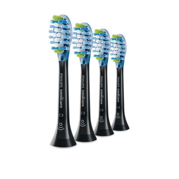 Philips C3 Premium Plaque Defence HX9044/33 4x Schwarze Bürstenköpfe für Schallzahnbürste 1 St
