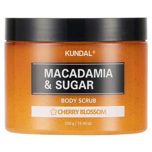 KUNDAL Macadamia & Zucker Körperpeeling – Cherry Blossom 550 g