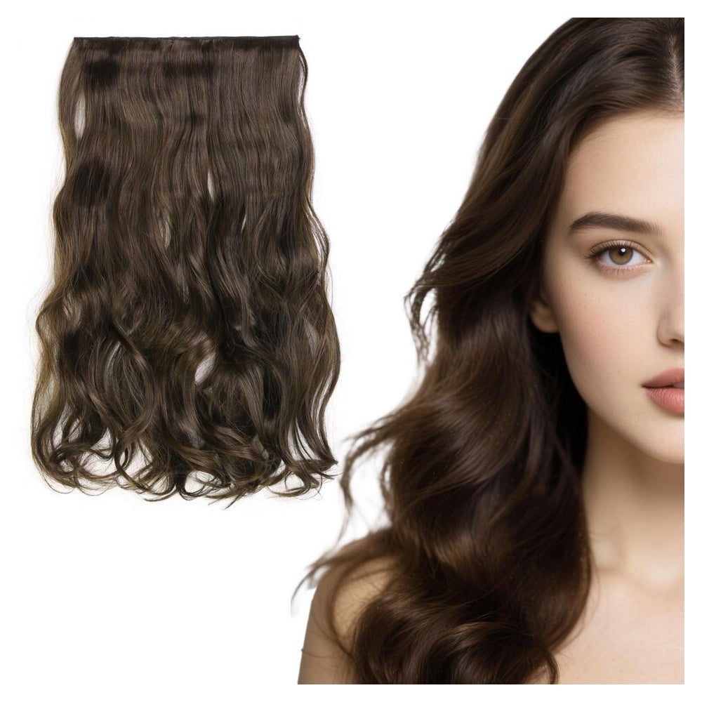 Haarverlängerungen unsichtbar Perücken 50 cm Dark Brown 1 St