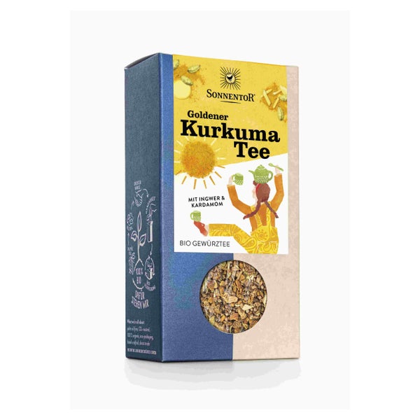 Goldener Kurkuma Tee lose bio – 120 g würzige Bio-Gewürzteemischung