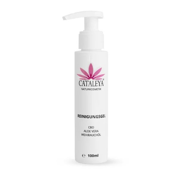 GESICHTSREINIGUNGSGEL mit Hanf CBD Öl, Weihrauch und Aloe Vera 100 ml