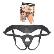 Lux Fetish -Patent Leather Strap-on Harness Black