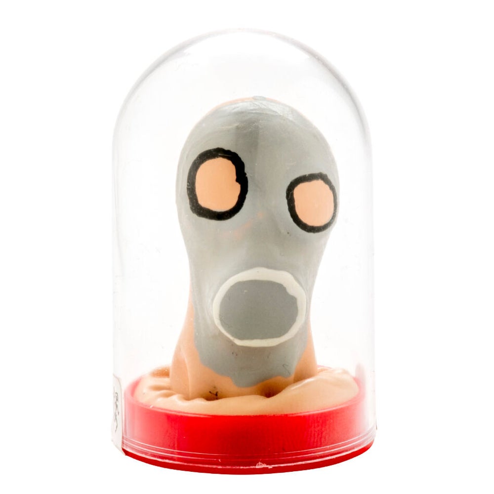 Scherzkondom mit Figur «Gasmaske» 1 Stück, handbemalt (1 Stück) 1 St