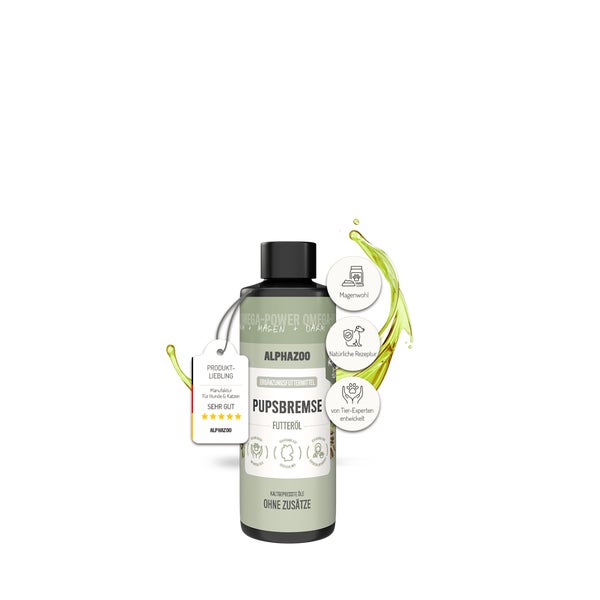 Pupsbremse Futteröl für Katzen 100 ml