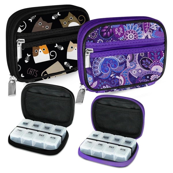 Serfeymi Tablettenbox 7 Tage klein Medikamentenbox Pillenbox 1 St