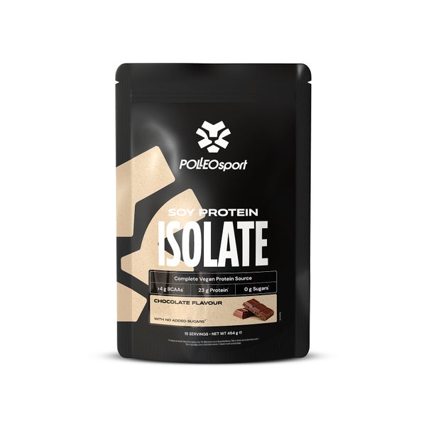 Polleo Soy Protein Isolate, 454 g, Chocolate 454 g