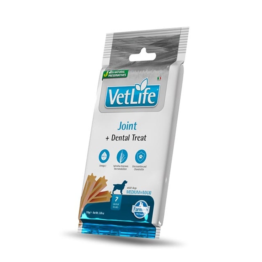 FARMINA Vet Life Dental Treat Joint Medium/Maxi (7 szt) dentale Leckerei für mittelgroße und große Hunde 0,1 kg