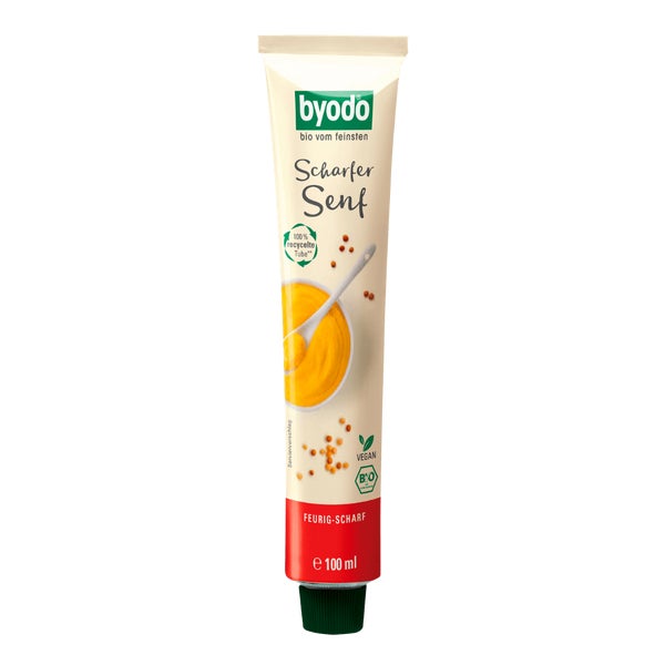 BYODO Scharfer Senf in der Tube (extra scharf) Bio 100 ml