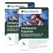 Produktabbildung: DocMorris Melatonin Kapseln Duo 2X30 St