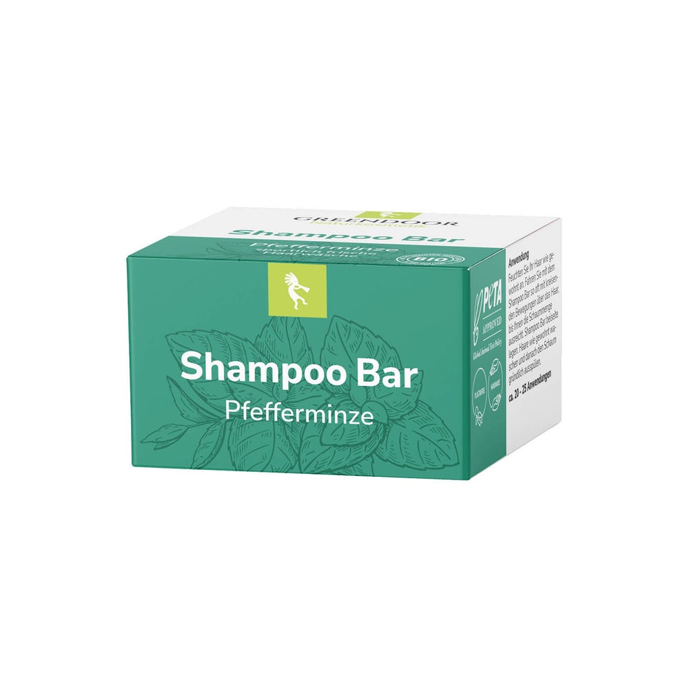 GREENDOOR Shampoo Bar Pfefferminze 75 g