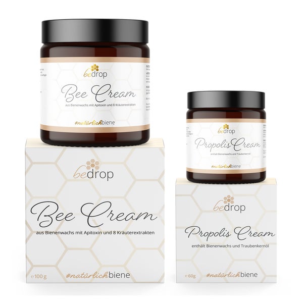 bedrop Creme-Set | Bee Cream Bienengift Salbe + Propolis Cream Propolis Salbe 160 g