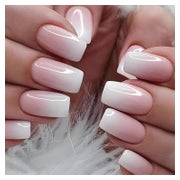 Nagelset Press On mittellange Square Ombre Pink 24 Stück glä 1 St