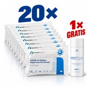20 x Safecare Softpack- Covid19 Selbsttest & Gratis ZWZ Desinfektionsmittel 20 St