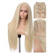Frontperücke 13x6 Spitze klebefrei vorgezogen 28 Zoll Blonde 1 St