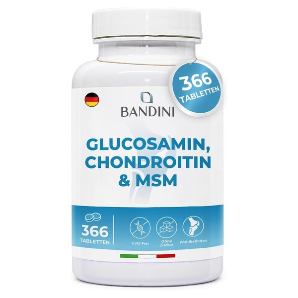 Bandini Glucosamin Chondroitin MSM mit Vitamin C Tabletten 366 St