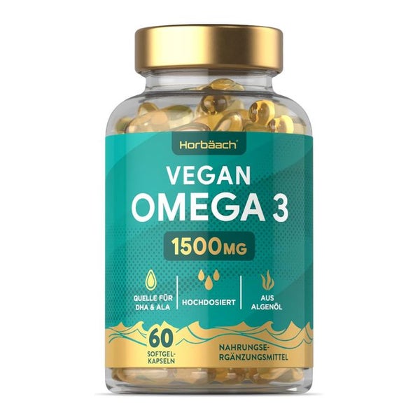 Horbaach Vegan Omega 3 Kapseln 60 St