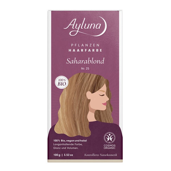 Ayluna Pflanzenhaarfarbe Saharablond Nr. 25 Bio 100 g