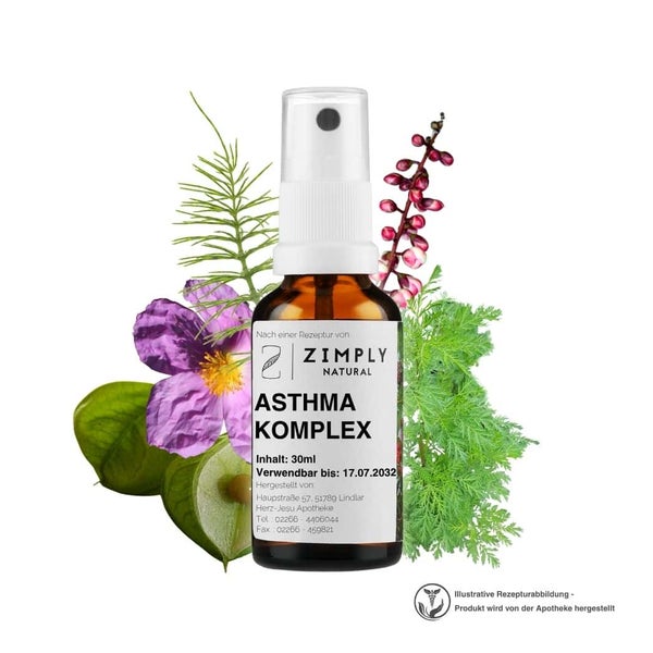 ZIMPLY NATURAL Asthma Komplex - Pflanzenbasierte Rezeptur 30 ml
