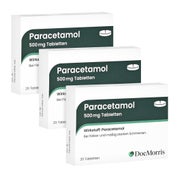 Produktabbildung: DocMorris Paracetamol 500 mg Tabletten 3X20 St