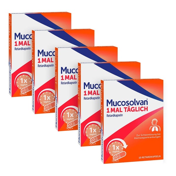 Mucosolvan Retardkapseln Fünferpack 5X10 St
