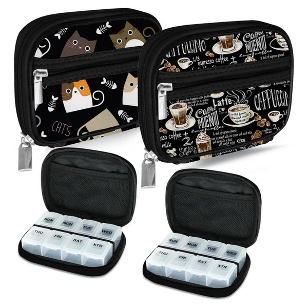 Serfeymi Tablettenbox 7 Tage Medikamentenbox Pillenbox Aufbe 1 St