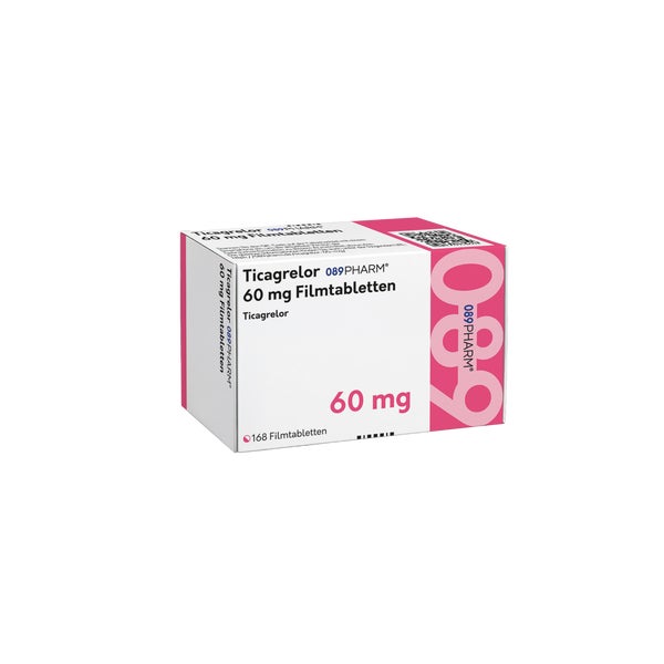 Ticagrelor 089pharm 60 Mg Filmtabletten 168 St