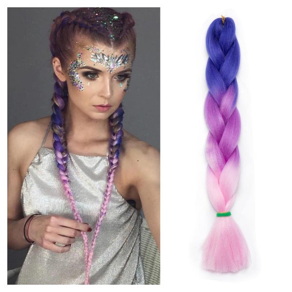 Extensions 60 cm (1er Pack) Dunkelblau bis Hellviolett bis H 1 St