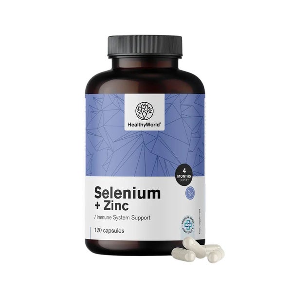 HealthyWorld Selen + Zink zur Stärkung der Immunität 120 St