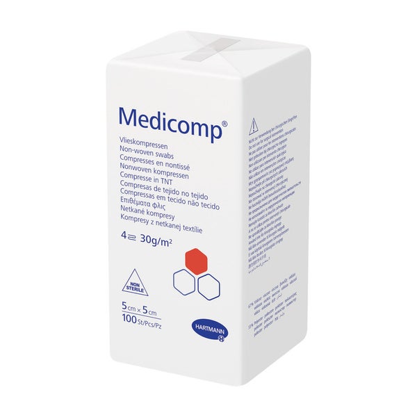 Hartmann Medicomp unsteril 4f 5x5cm (100 Stück) 100 St