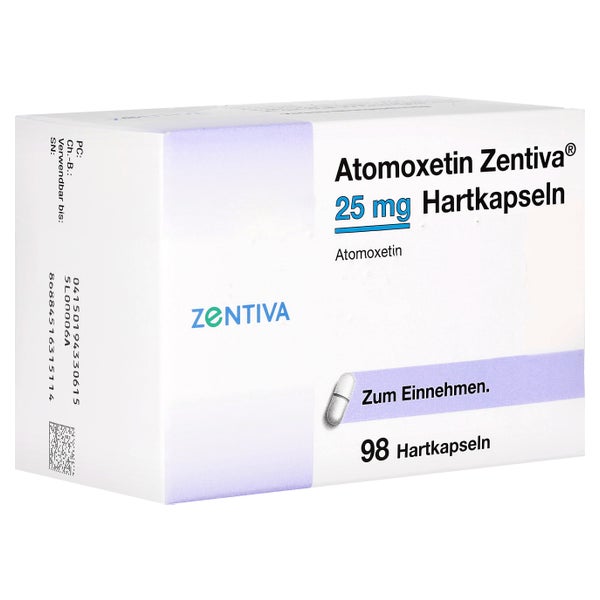 Atomoxetin Zentiva 25 Mg Hartkapseln 98 St