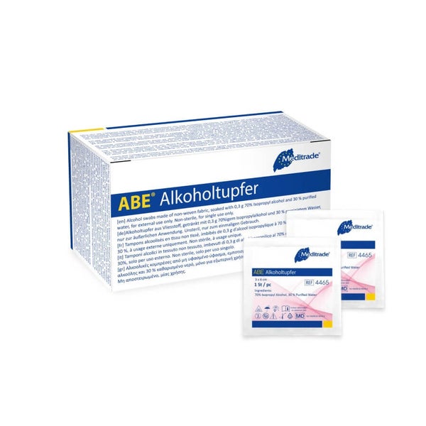 Meditrade Alkoholtupfer 3 x 6 cm 100 St