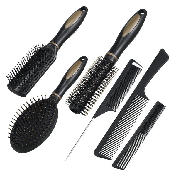6 Stück Haarbürsten Set Nylonkamm für Frauen Männer 1 St