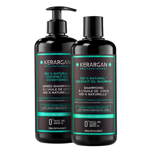 Kerargan - Feuchtigkeits-Duo Shampoo & Conditioner Kokosöl 1000 ml