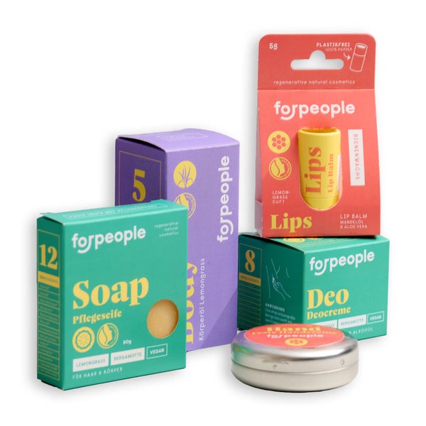 forpeople – Starter-Set Naturkosmetik, ideal für Einsteiger 260 g